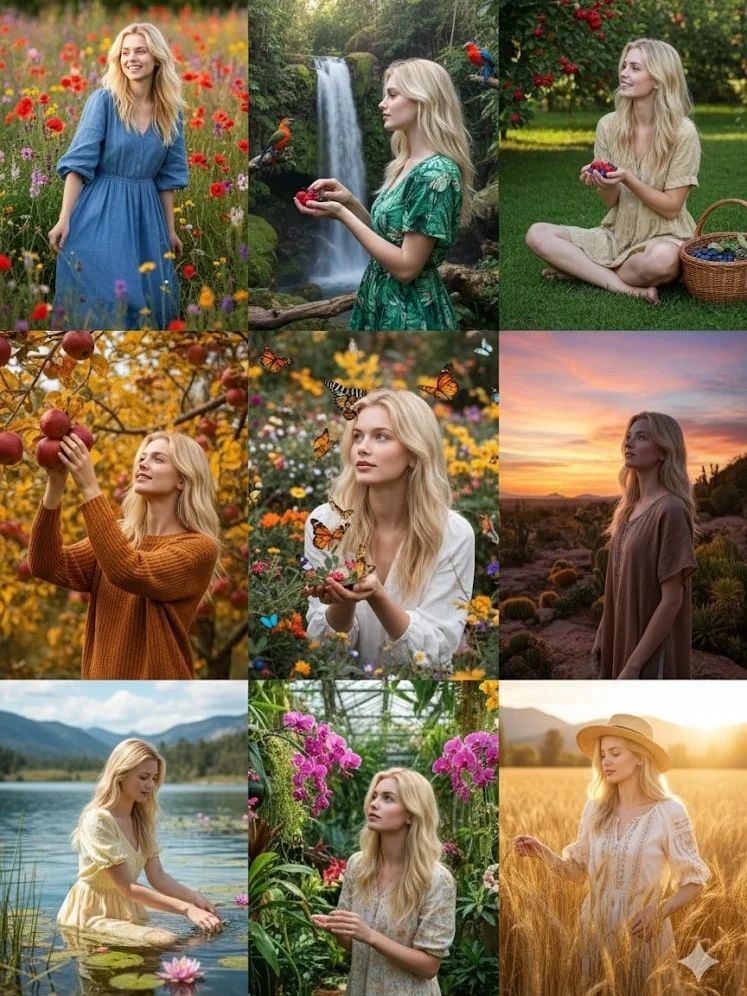 Портрет в сетке 3x3 - 2