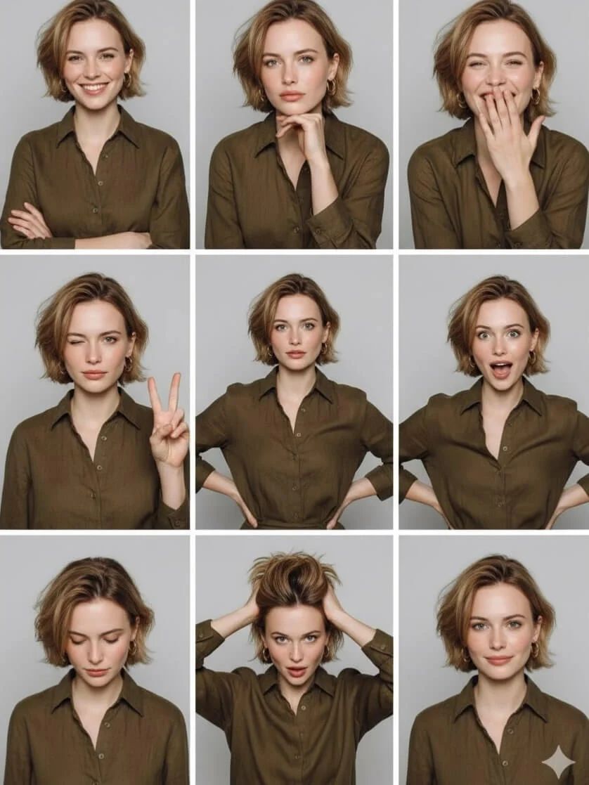 3x3 写真グリッドポーズ - 2