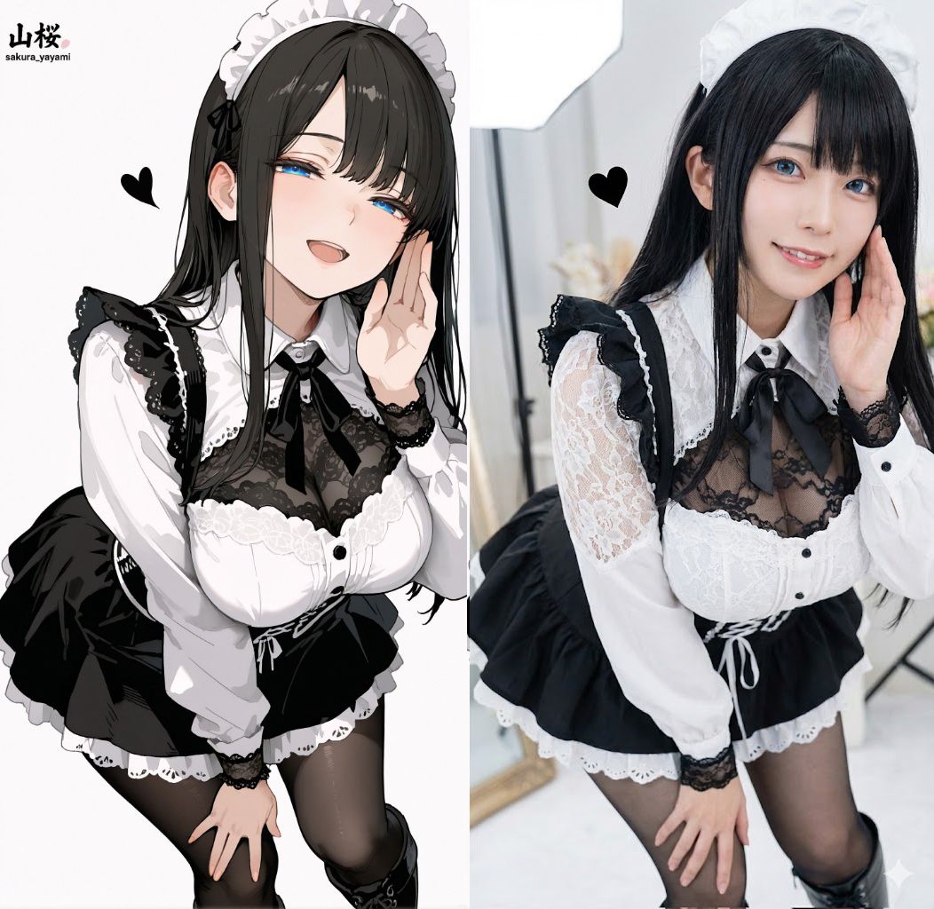 애니메이션 캐릭터를 실사 인물로 변환 - 4