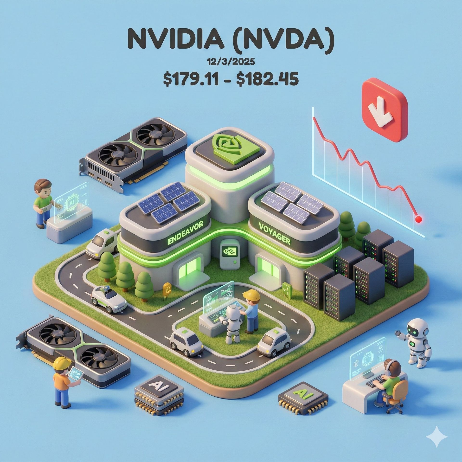 Isometrische Miniatur-Börsenszene - 4